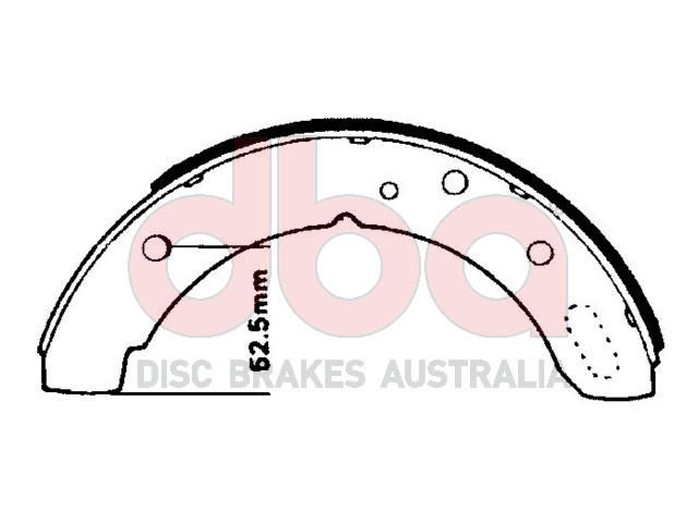 Street Series Brake Shoes [Landrover [2Pcs] Parking Brake 228.6mm] - TecDoc Only