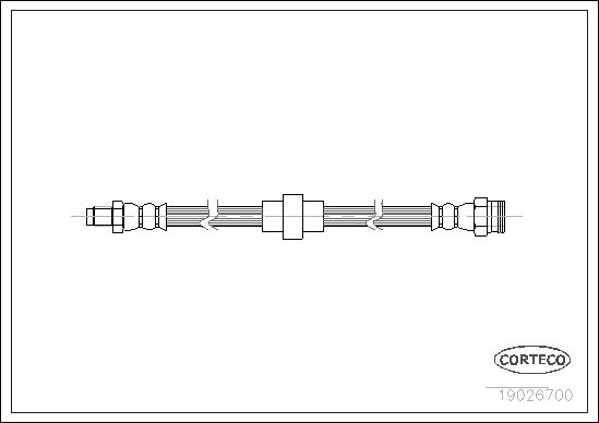 FLEXIBLE DE FREIN PEUGEOT 205  0705