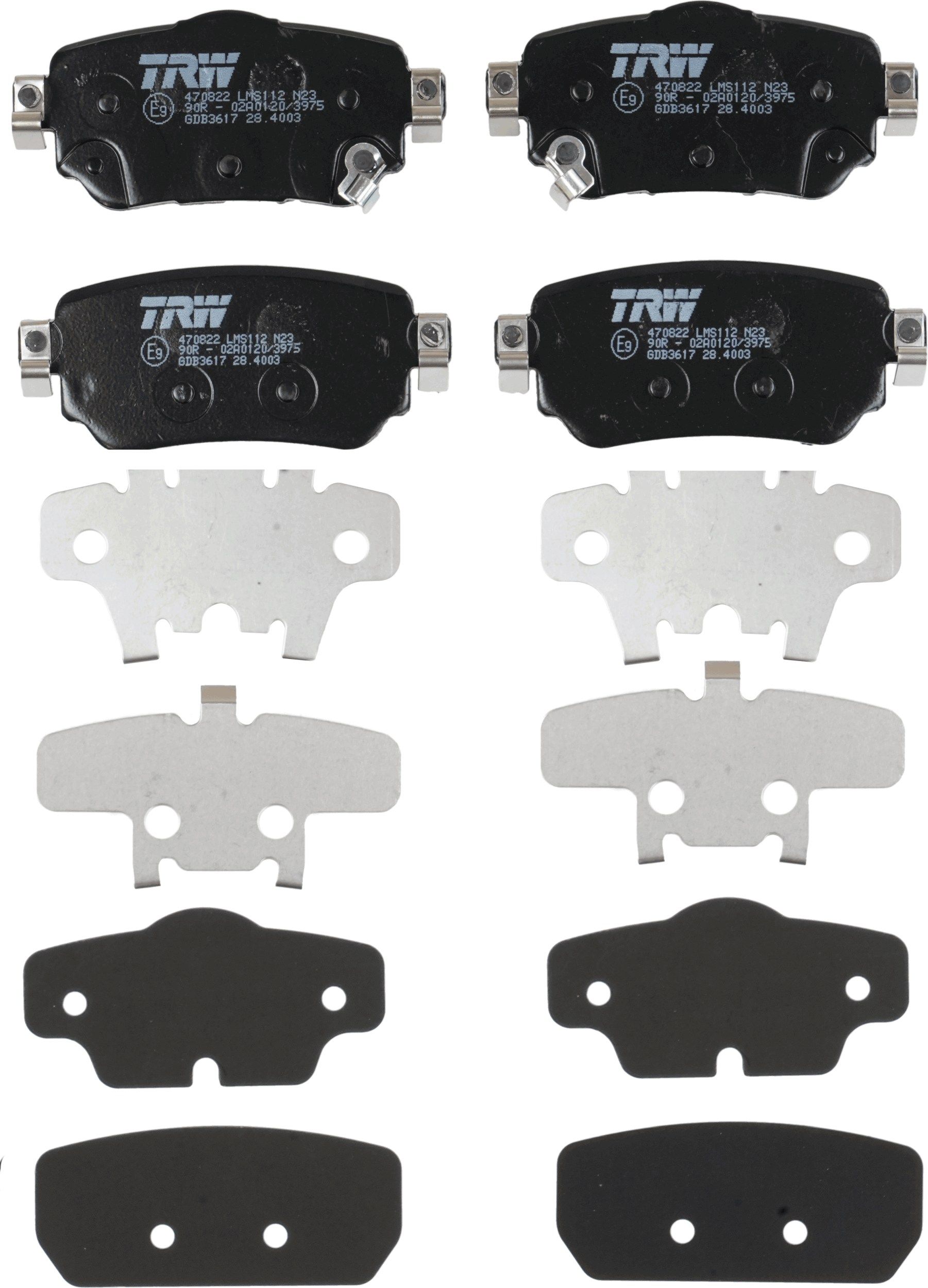 TRW DISC BRAKE PADS - TecDoc 2