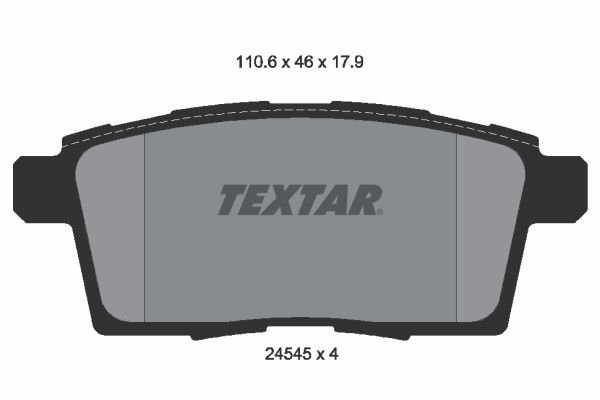 Brake Pad Set, disc brake 2454501