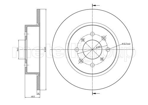 Brake Disc 23-0612C