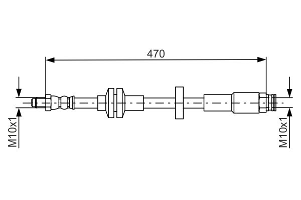 BOSCH 1 987 481 672 Brake Hose