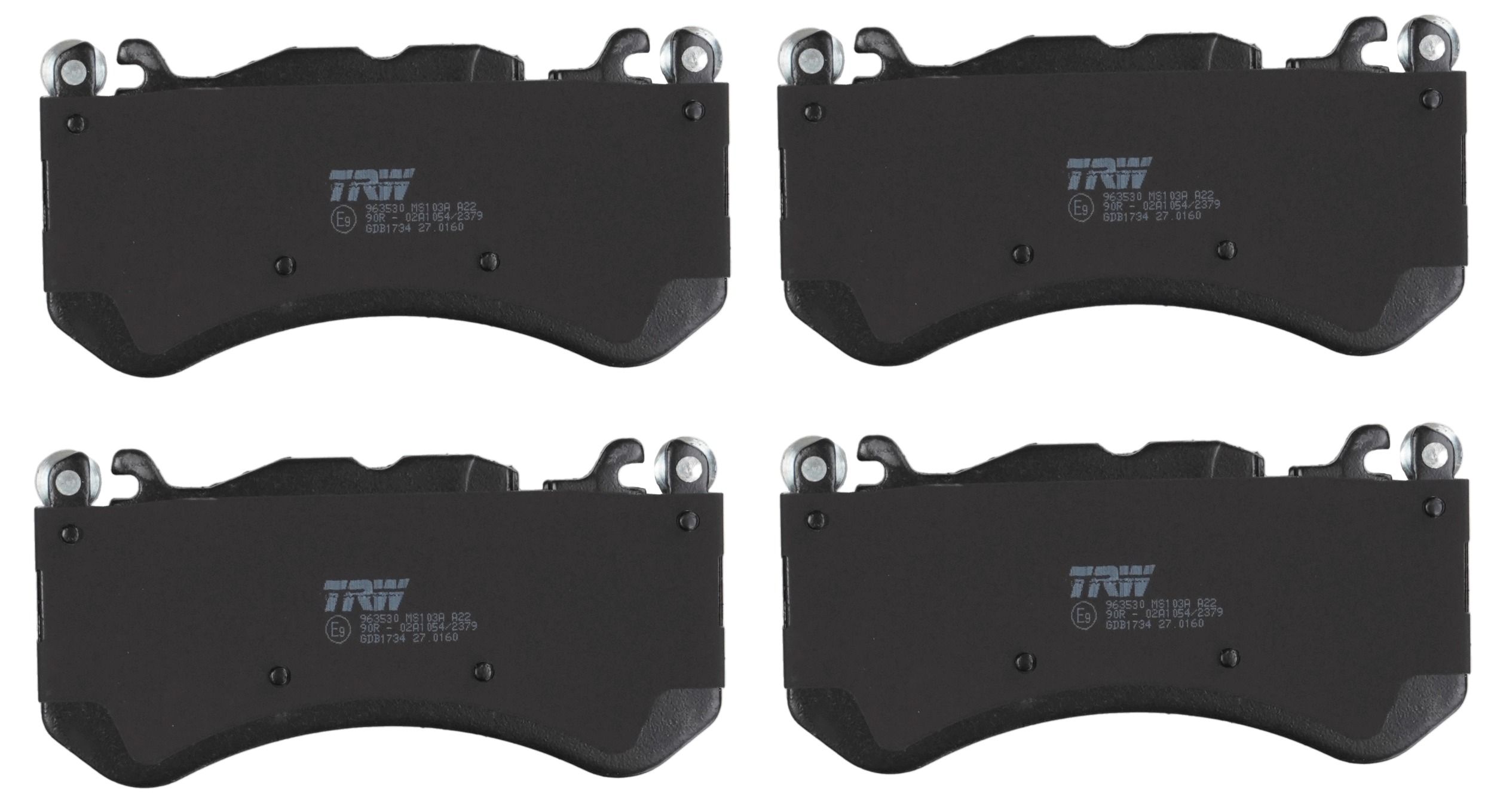 TRW DISC BRAKE PADS - TecDoc 2