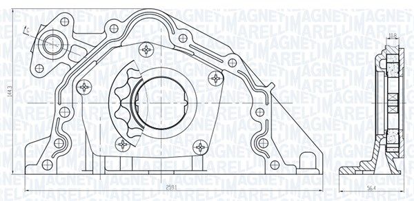 MAGNETI MARELLI 351516000067 Oil Pump