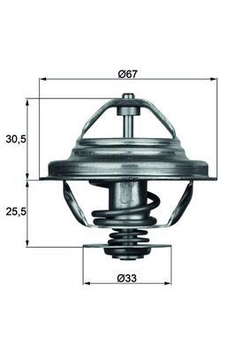 Thermostat, coolant TX 27 71D