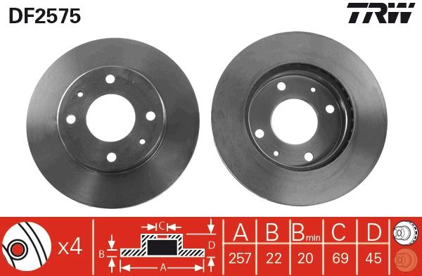 PAIRE DE DISQUES  9900