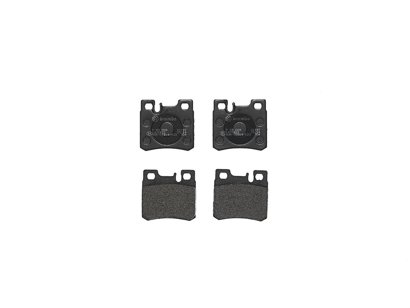 BREMBO P 50 009 - Bremsbelagsatz, Scheibenbremse PRIME LINE