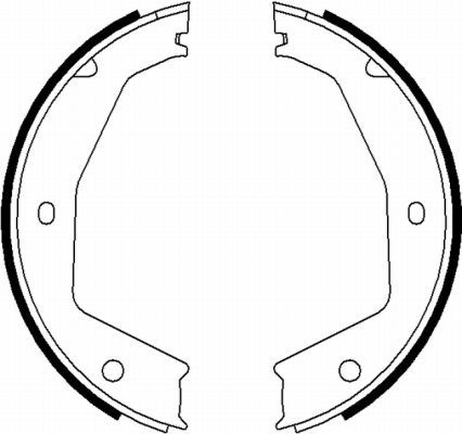 Bremsbackensatz, Feststellbremse