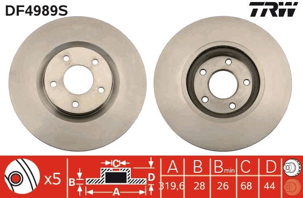 Brake Disc DF4989S