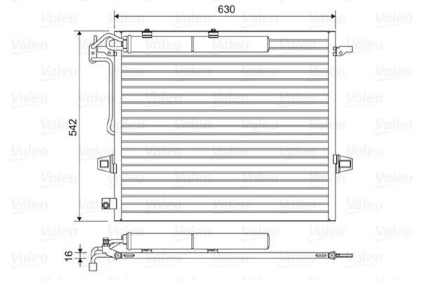 VALEO 814025 Condenser, air conditioning
