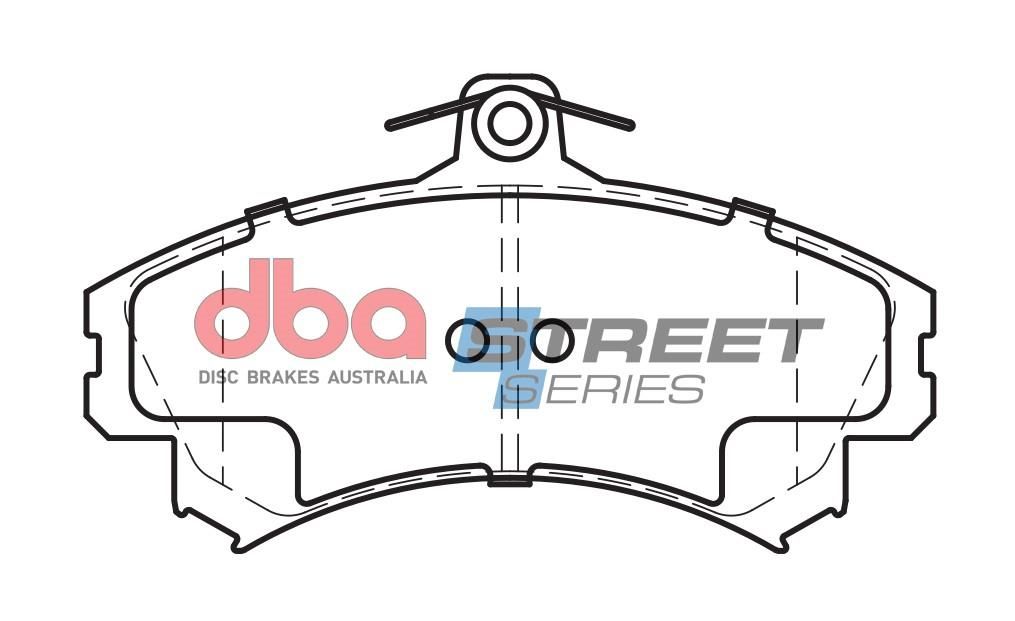 DBA SS STREET SERIES BRAKE PADS [ Mitsubishi/Proton/Smart & Volvo 20012014 F ] - TecDoc Only