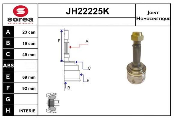 KIT CV JOINT AVEC KR021 - SWIFT