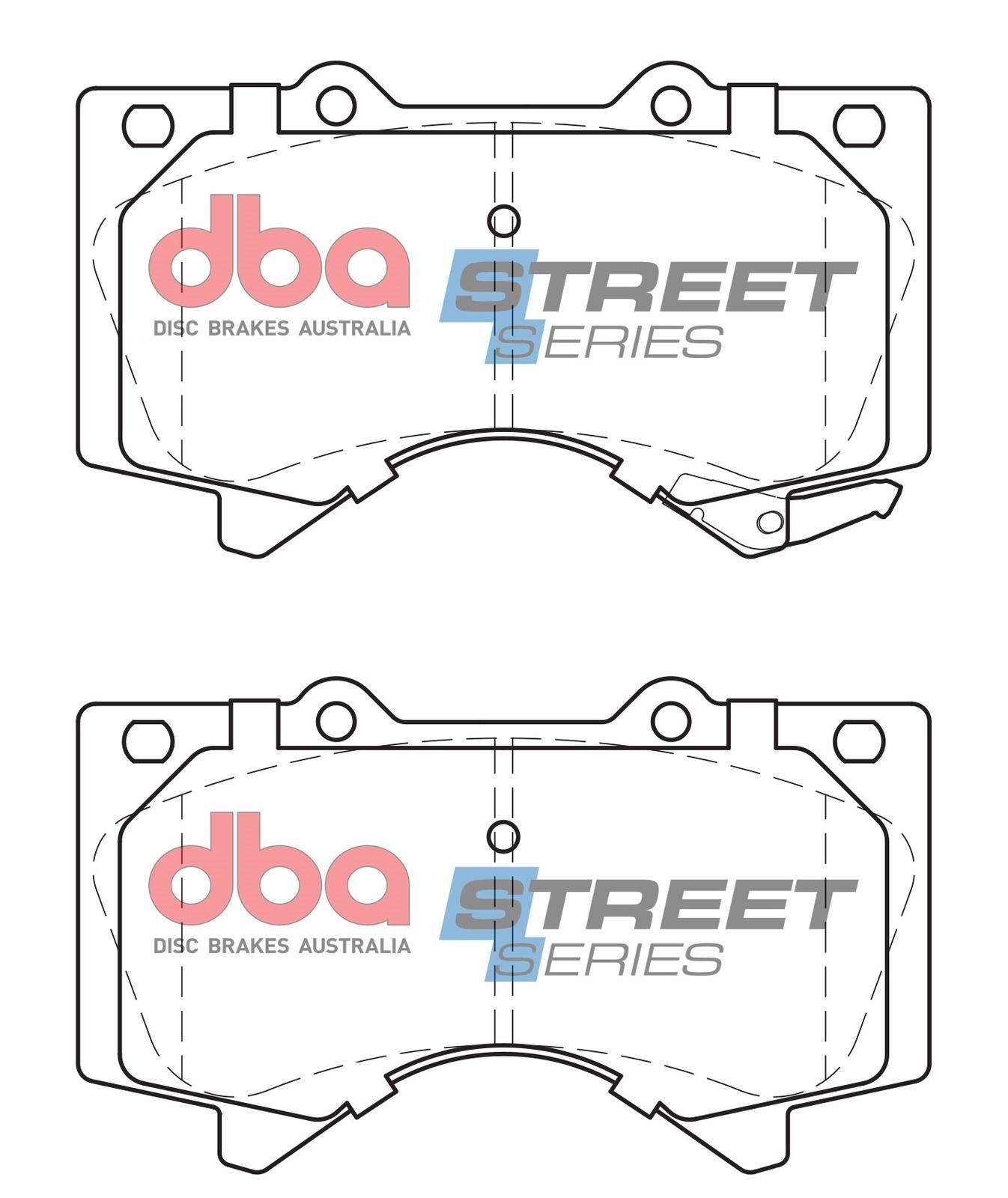 DBA SS STREET SERIES BRAKE PADS [ Toyota Landcruiser & Tundra 2007-2014 F ] - TecDoc Only