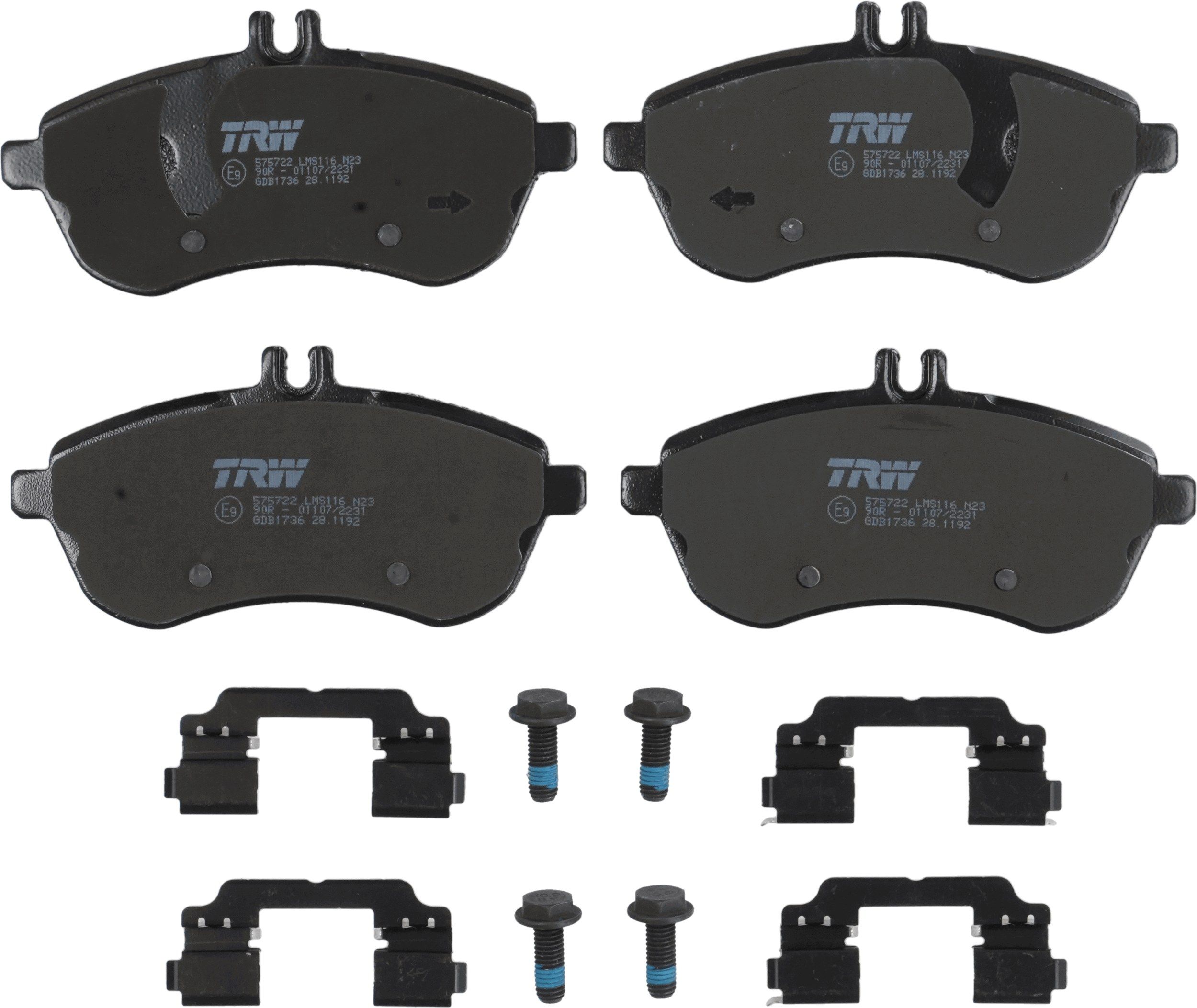 TRW DISC BRAKE PADS - TecDoc 2