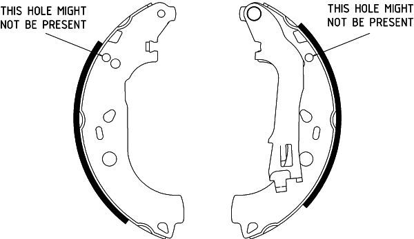 Brake Shoe Set 8DB 355 002-781