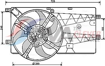 PE7547 AVA QUALITY COOLING ventilátor, motorhűtés