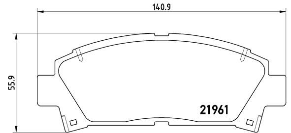 Brake Pad Set, disc brake P 83 028