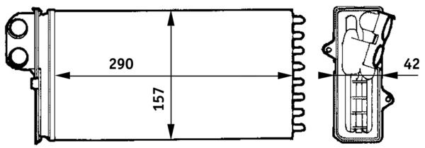 Wärmetauscher, Innenraumheizung