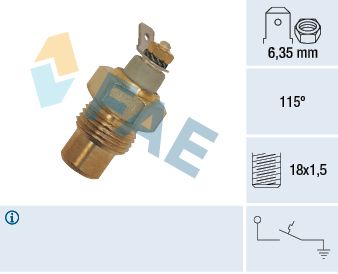 Temperaturschalter, Kühlmittelwarnlampe
