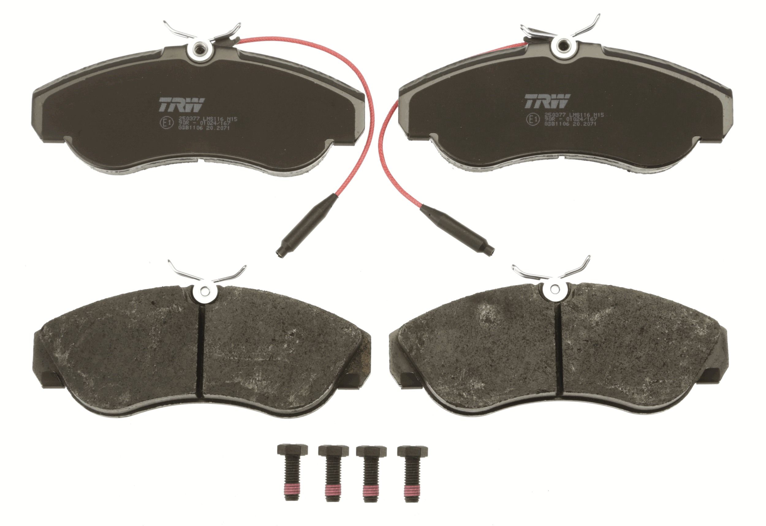 TRW DISC BRAKE PADS - TecDoc 2