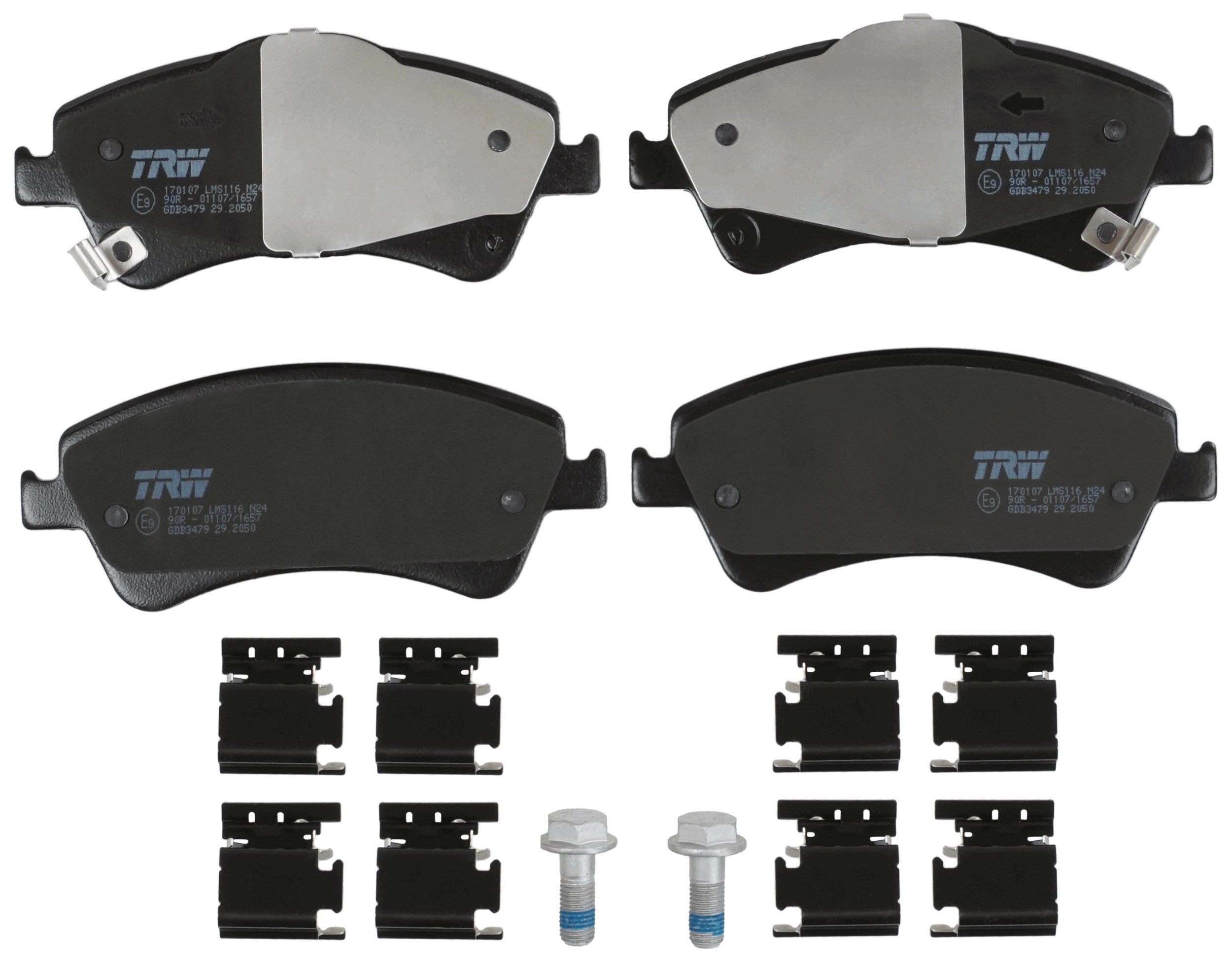 TRW DISC BRAKE PADS - TecDoc 2