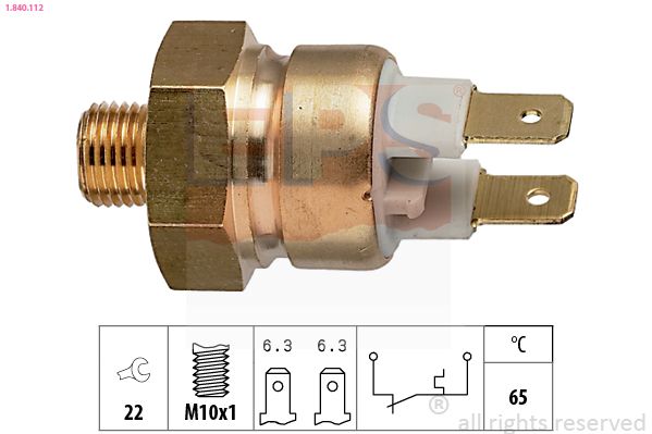 Temperaturschalter, Kühlmittelwarnlampe