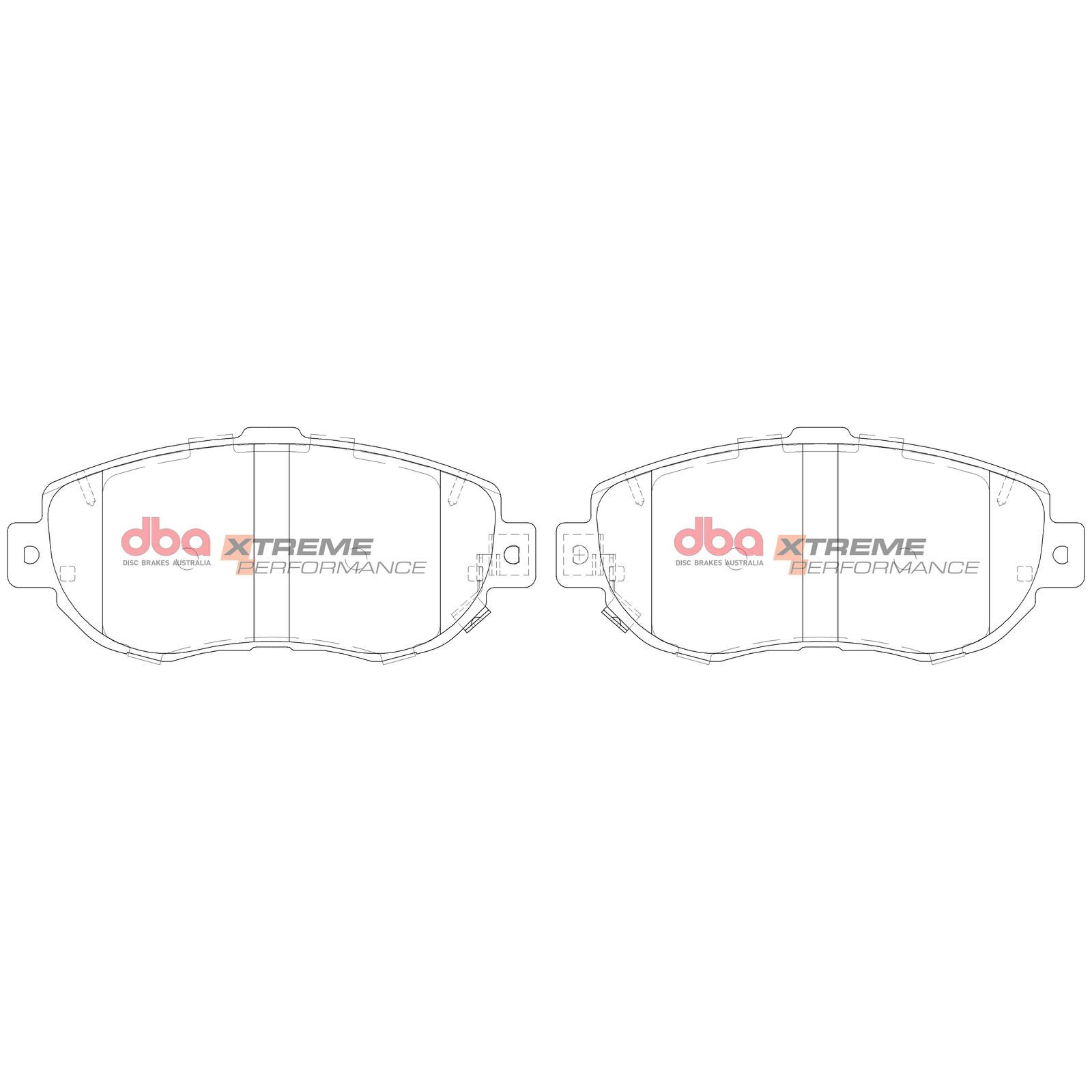 DBA XP XTREME PERFORMANCE BRAKE PADS [ Lexus & Toyota 1992-2014 F ] - TecDoc Only