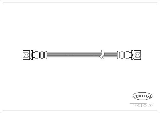 FLEXIBLE DE FREIN BED.-OPEL -SAA  0705