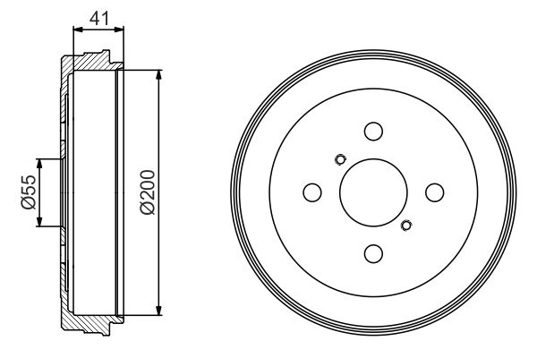0 986 477 199 BOSCH fékdob