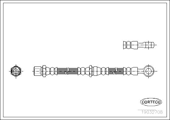 FLEXIBLE DE FREIN SUBARU LEONE I  0705