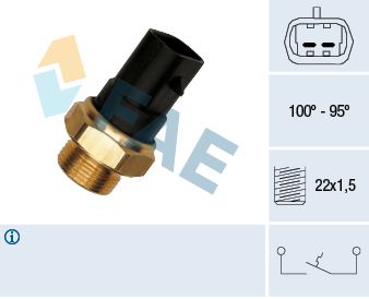 Temperature Switch, radiator fan 37280