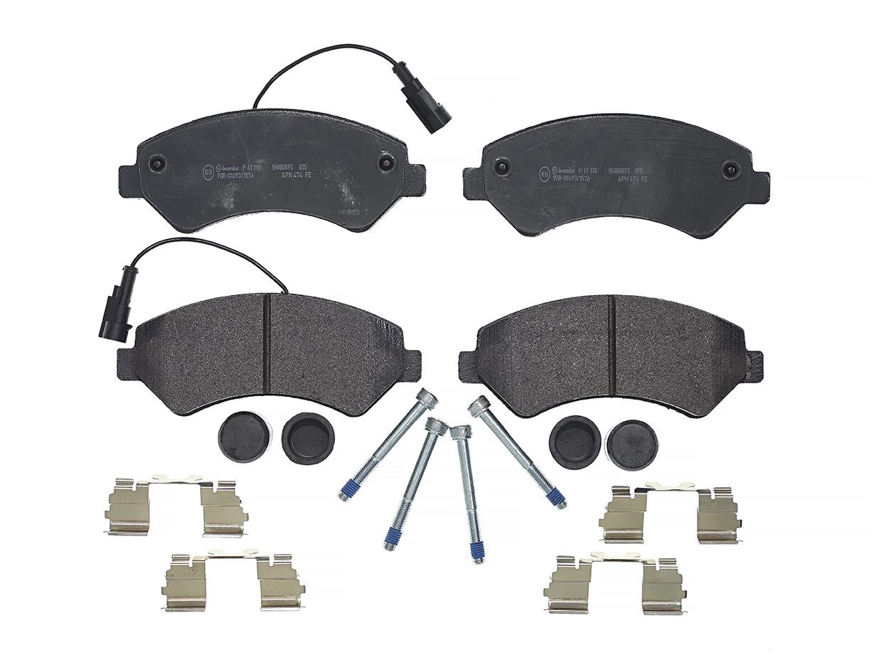BREMBO P 61 118 - Bremsbelagsatz, Scheibenbremse PRIME LINE