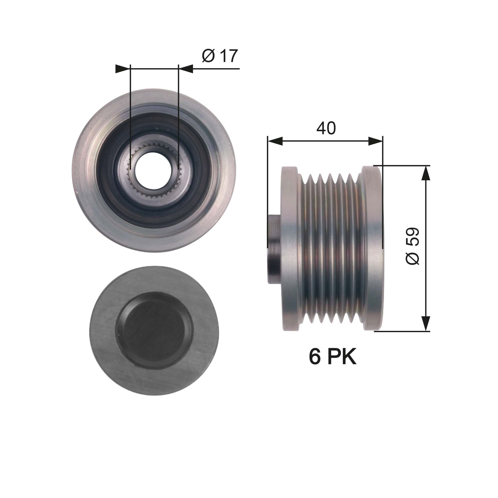 Alternator Freewheel Clutch OAP7144