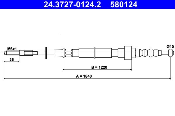 ATE 24.3727-0124.2 - Seilzug, Feststellbremse