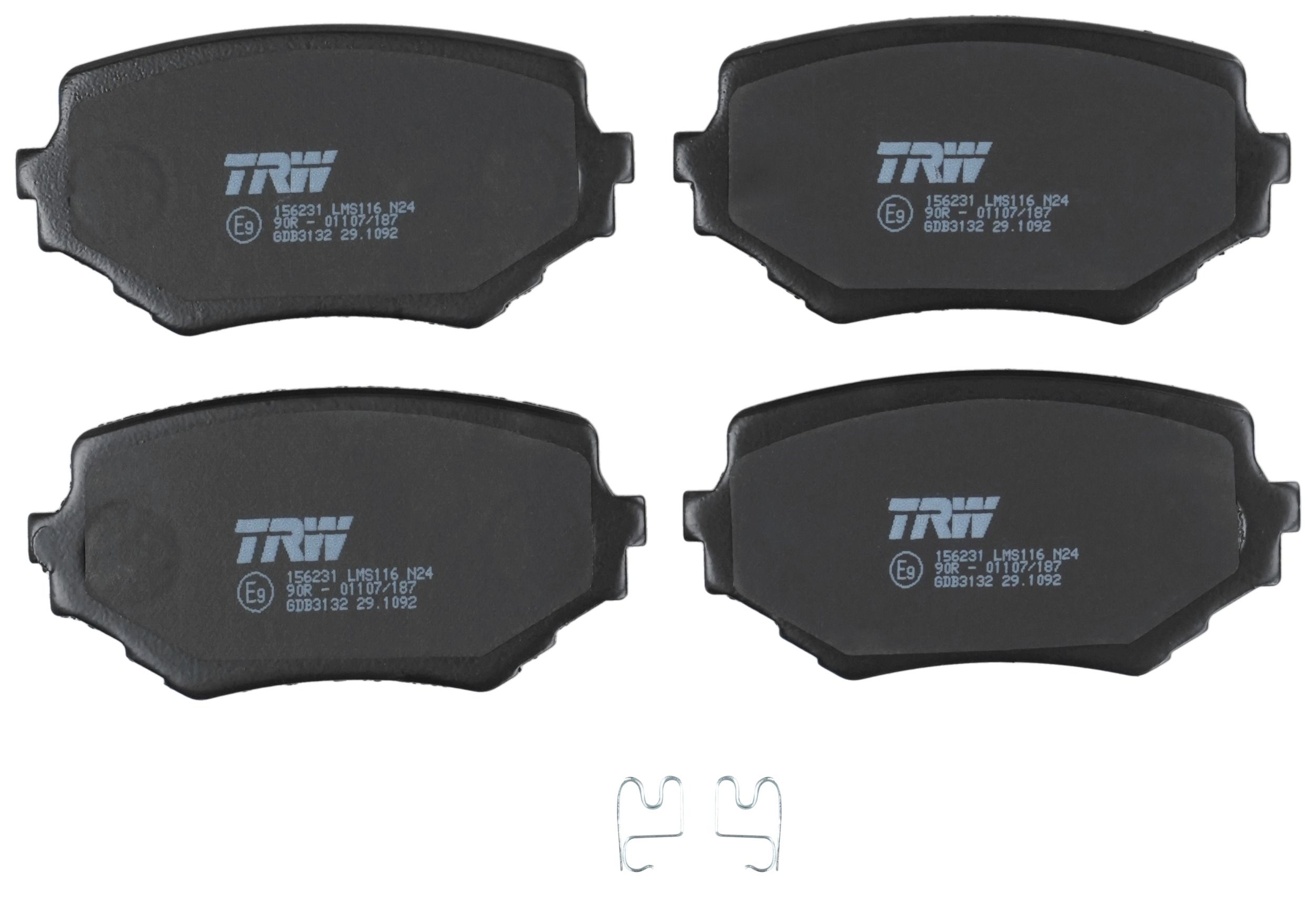 TRW DISC BRAKE PADS - TecDoc 2