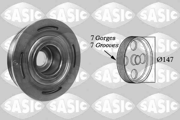 SASIC 2154005 - Riemenscheibe, Kurbelwelle