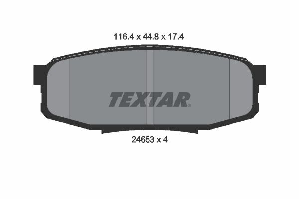 Brake Pad Set, disc brake 2465301