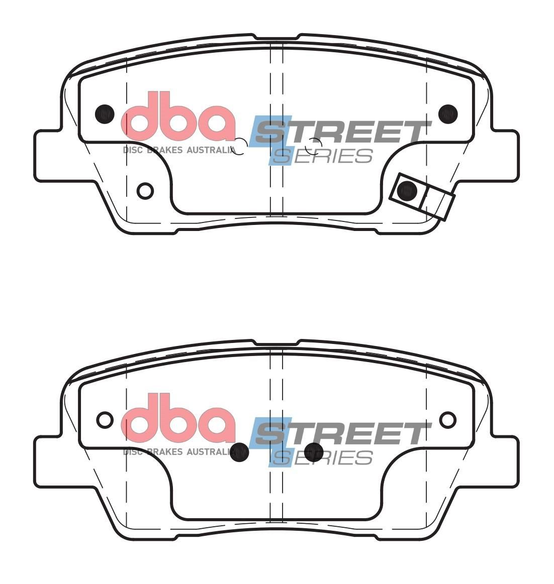 DBA SS STREET SERIES BRAKE PADS [ Hyundai / Kia 2009 - 2014 R ] - TecDoc Only