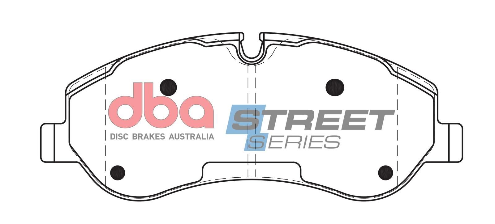 DBA SS STREET SERIES BRAKE PADS [ Ford Transit Custom 2012 - On F ] - TecDoc Only