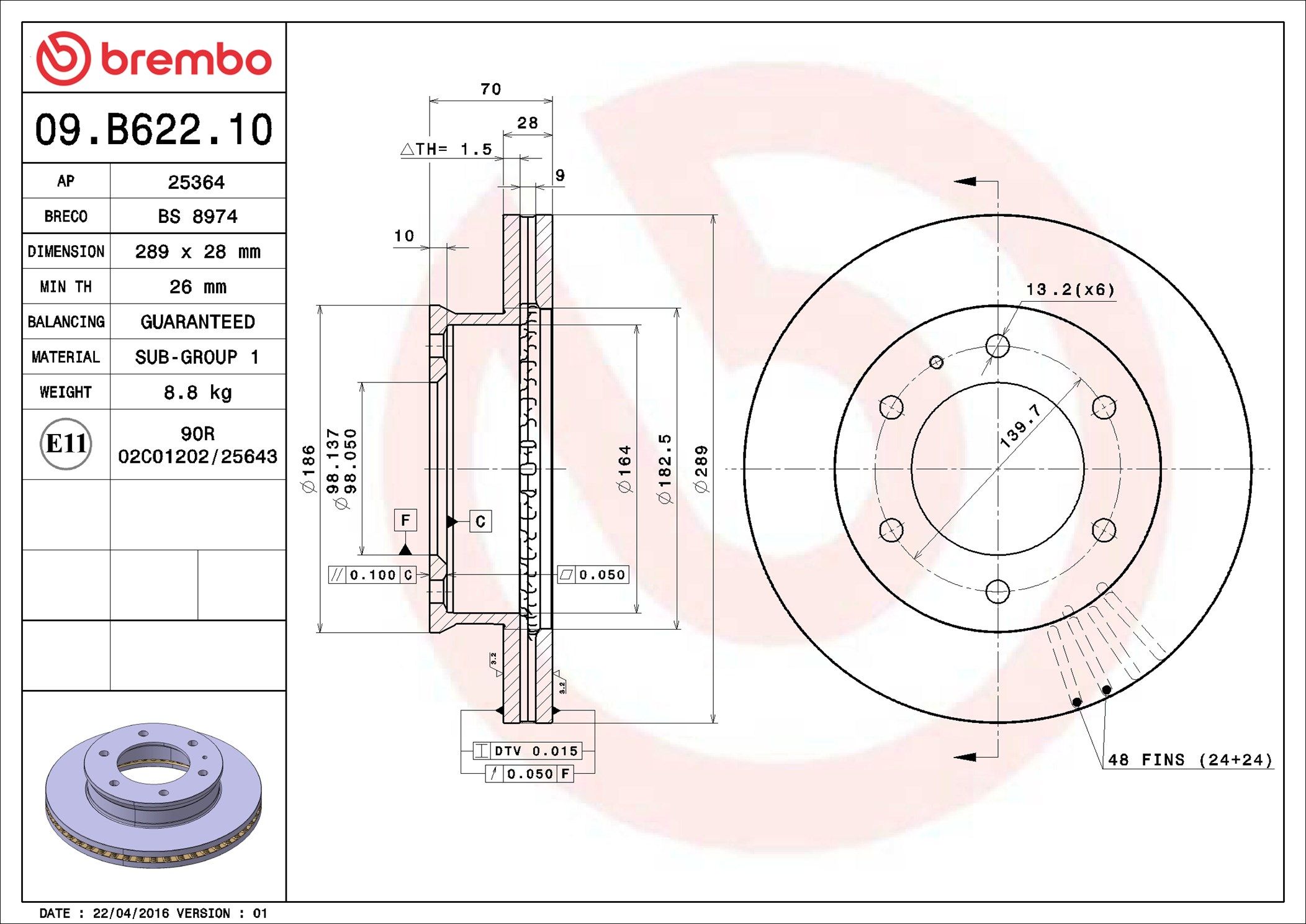 FORD RANGER PK 09-11 (FRT) - TecDoc 1