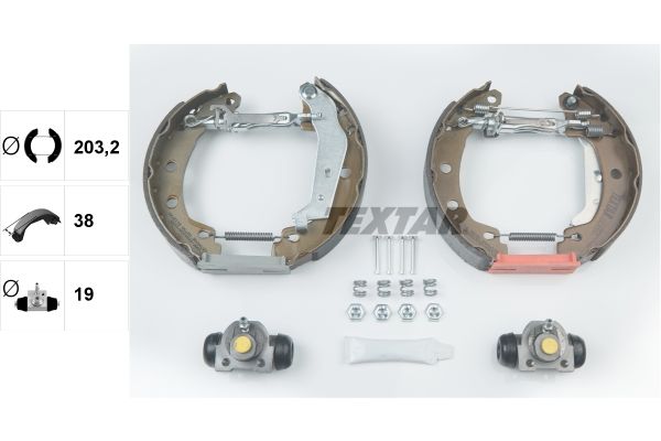 TEXTAR 84049501 - Bremsbackensatz Shoe Kit Pro