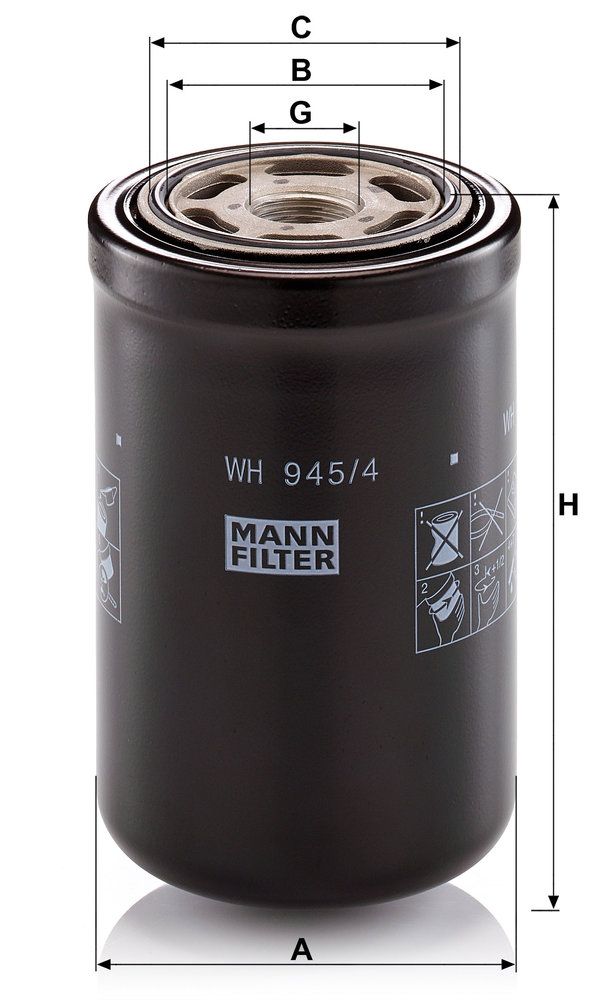 Filter, Arbeitshydraulik