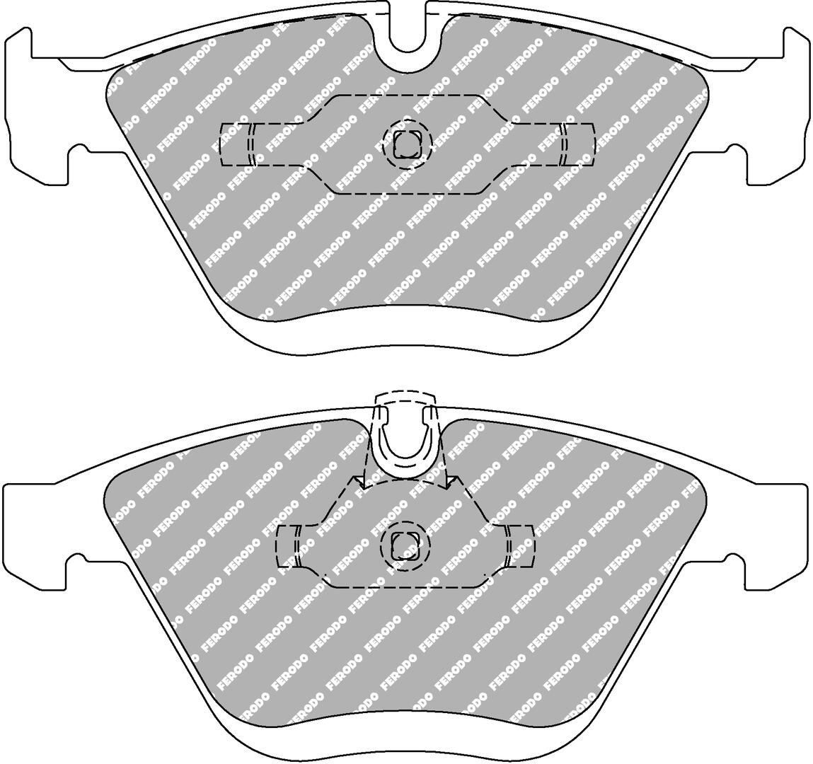 FERODO RACING FDS1628 - Bremsbelagsatz, Scheibenbremse DS PERFORMANCE