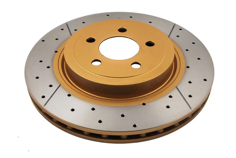 Street Gold Cross-drill/slotted KP [ Chrysler 300C 05-> F ] - TecDoc 1