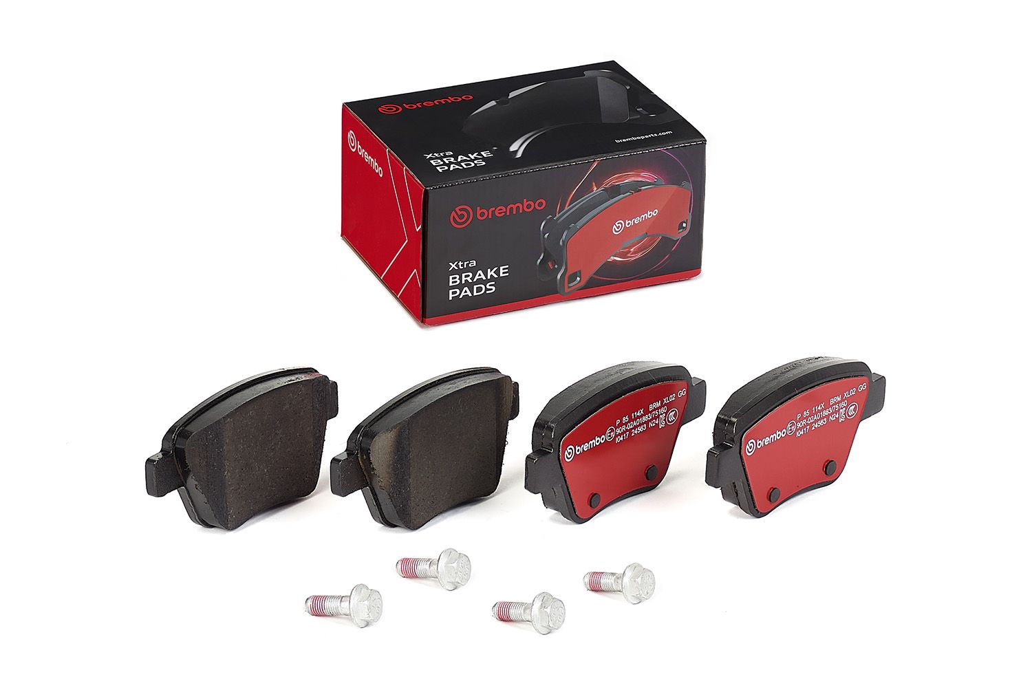 BREMBO P 85 114X - Bremsbelagsatz, Scheibenbremse XTRA LINE