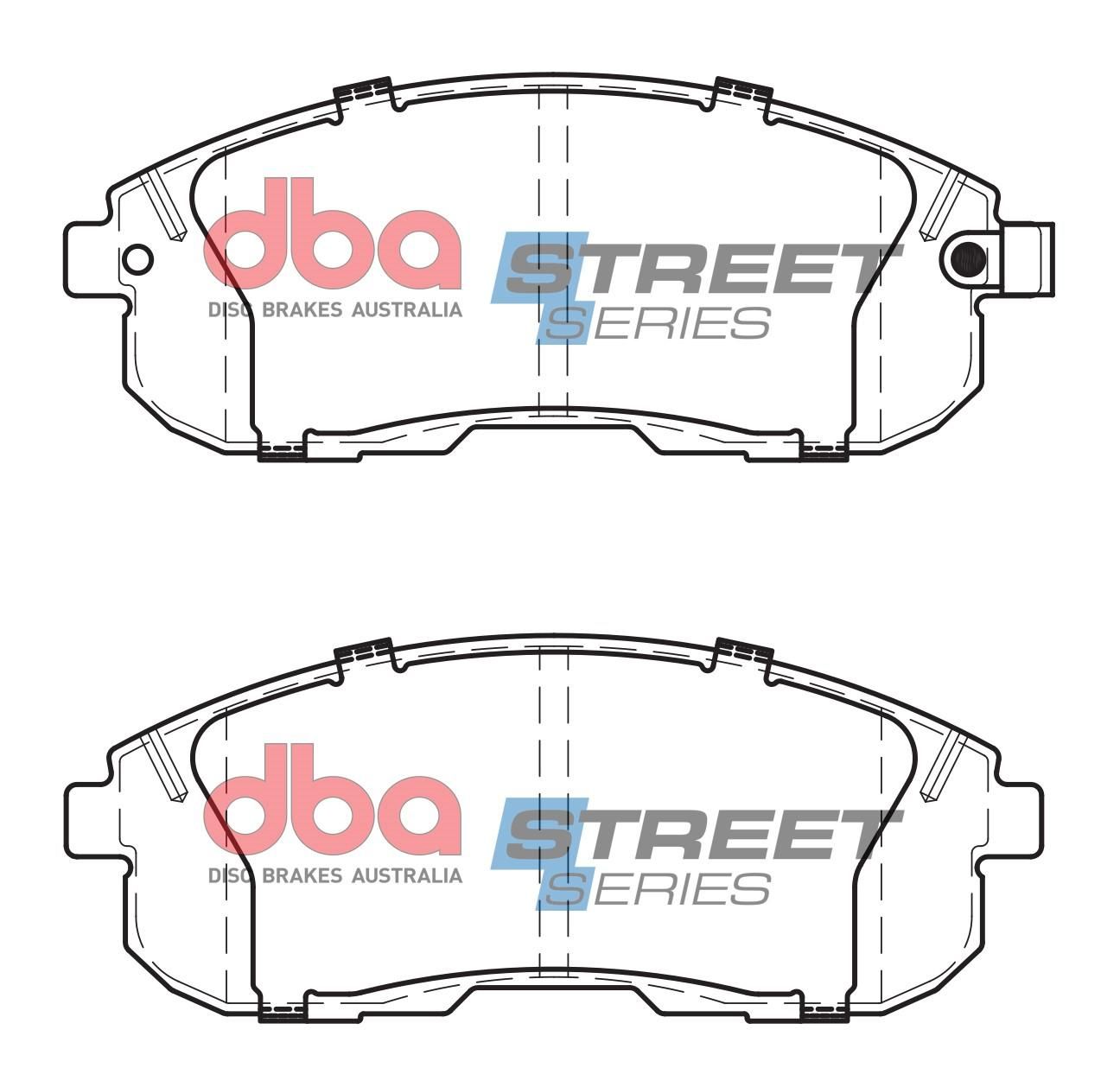 DBA SS STREET SERIES BRAKE PADS [ Nissan & Suzuki 1991-2014 F ] - TecDoc Only