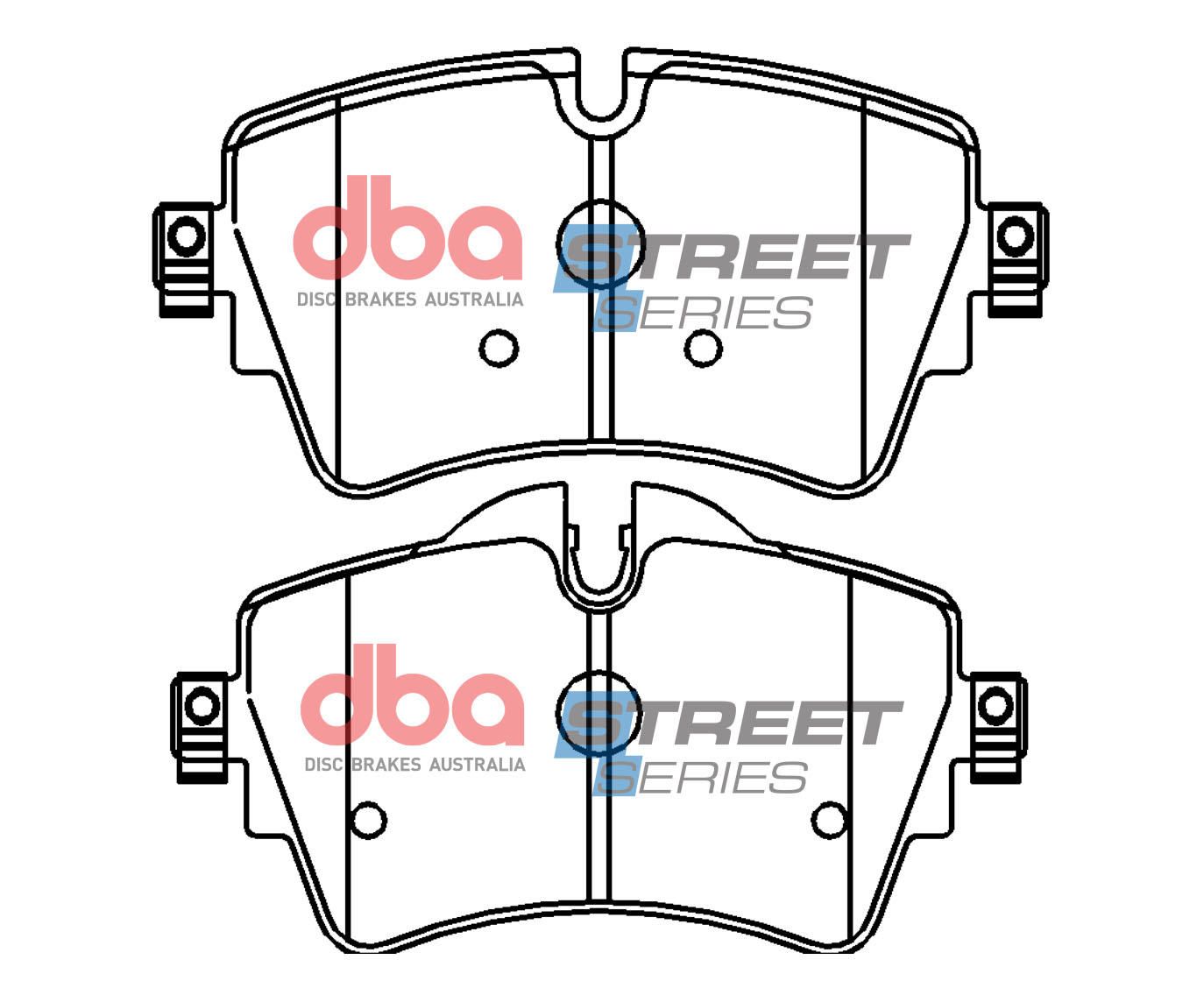 DBA SS STREET SERIES BRAKE PADS [ BMW  2012 -> F ](suits wear sensor DBAWS1068, DBAWS1069 ) - TecDoc Only