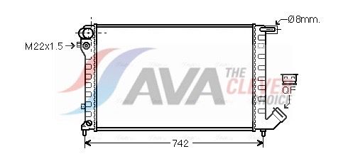 CNA2159 AVA QUALITY COOLING hűtő, motorhűtés