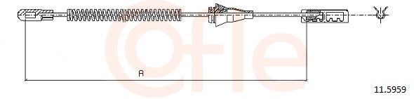 Cable Pull, parking brake 92.11.5959