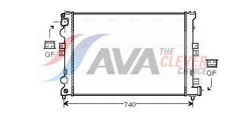 CNA2078 AVA QUALITY COOLING hűtő, motorhűtés